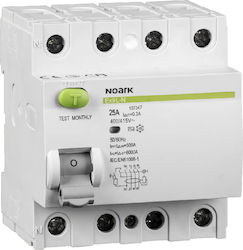 Noark Ρελέ Διαρροής 4x40A 400V Noark Ρελέ Διαρροής 4x40A 400V