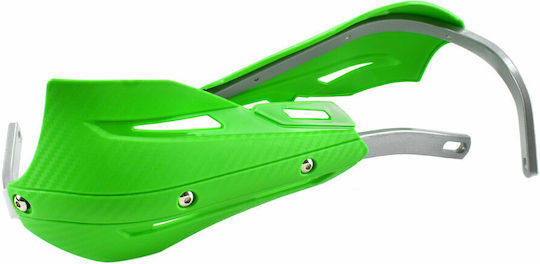 Protecții mânere motocicletă 22mm - 28mm în culoarea Verde