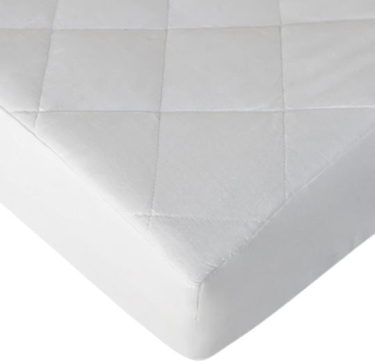 Melinen Schutzauflage Einzel mit Rock Weiß 100x200+40cm