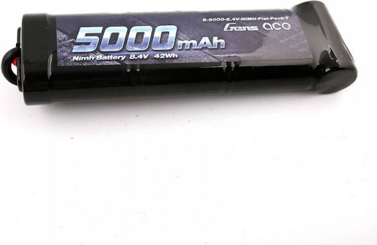Gens Ace Flat Μπαταρία Ni-MH 8.4V 5000mAh T-Plug για Τηλεκατευθυνόμενο 2τμχ