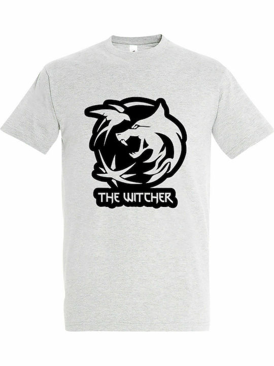 The Witcher logo T-shirt Gray Cotton