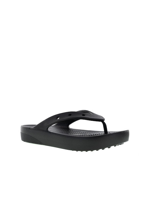 Crocs Classic Flip Women's Platform Flip Flops Black