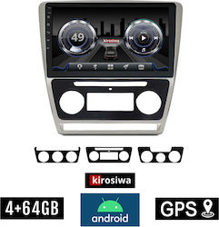 Kirosiwa Sistem Audio Auto pentru Skoda Octavia 5 2005-2012 (Bluetooth/USB/AUX/WiFi/GPS/Apple-Carplay/Android-Auto) cu Ecran Tactil 10"