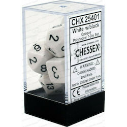 Chessex Opaque Würfel Opake Polyedrisches 7-Wür...