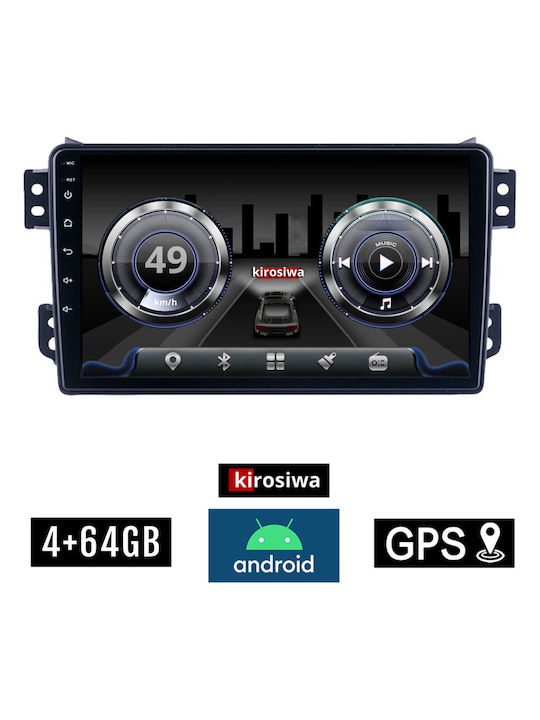 Kirosiwa Sistem Audio Auto pentru Suzuki Afișare Splash 2008+ (Bluetooth/USB/AUX/WiFi/GPS) cu Ecran Tactil 9"