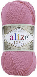 Alize Fir de tricotat Diva 178 Pink Dark 350m 1...
