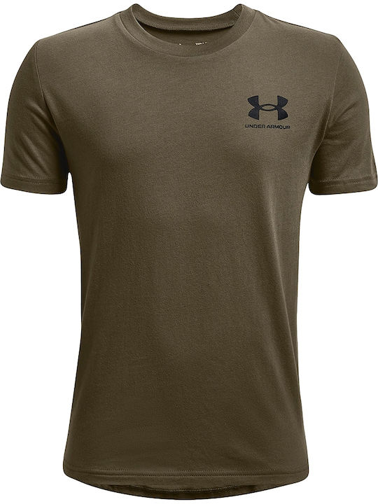 Under Armour Kinder-T-Shirt Khaki Sportstyle