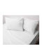 Viopros No3 Bridal Sheets Set Queen with 2 Pillowcases White 240x265 cm