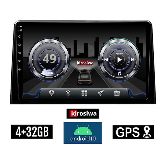 Kirosiwa Ηχοσύστημα Αυτοκινήτου για Toyota Proace Honda City Proace City 2018+ (Bluetooth/USB/AUX/WiFi/GPS) με Οθόνη Αφής 10"