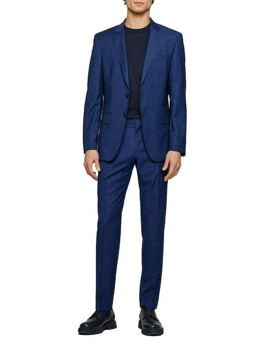 Boss Winter Herrenanzug Blau