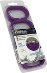 Bathlux 30008 Plastic Bathroom Curtain Rings Purple 12pcs