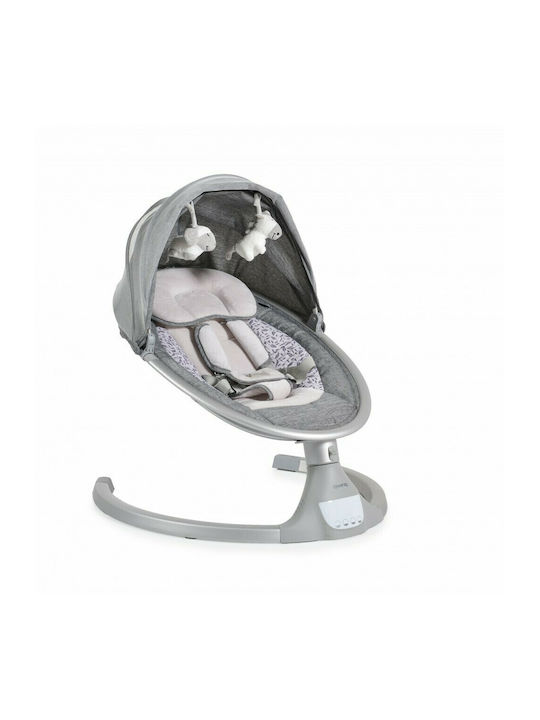 Cangaroo Electric Relax pentru bebeluși ISwing 2 Argint cu Muzică 2 în 1 pentru Copil până la 9kg 109351
