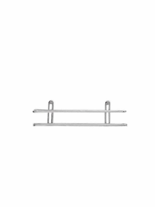 Tekno-Tel 455.LM004 Wall Mounted Bathroom Shelf Inox with 1 Shelf 25x11x7cm