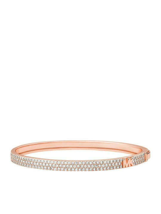 Michael Kors Premium Women's Silver Gold Plated Handcuffs Bracelet with Zircon 5.9cm
