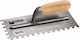 Maurer Tile Spatula Metallic Serrated 280x120mm with Wooden Handle with Tooth 10x10mm 87431