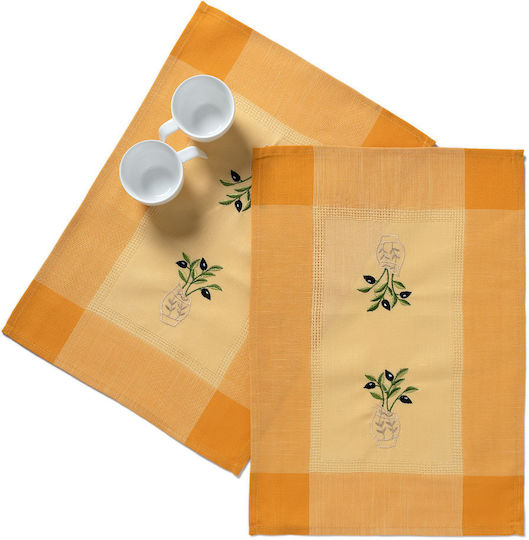 Silk Fashion N1 Σουπλά Υφασμάτινο Πορτοκαλί 50x35cm 12τμχ