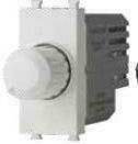 Lineme Recessed Simple Front Dimmer Switch Rotary 200W White 50-00411-1