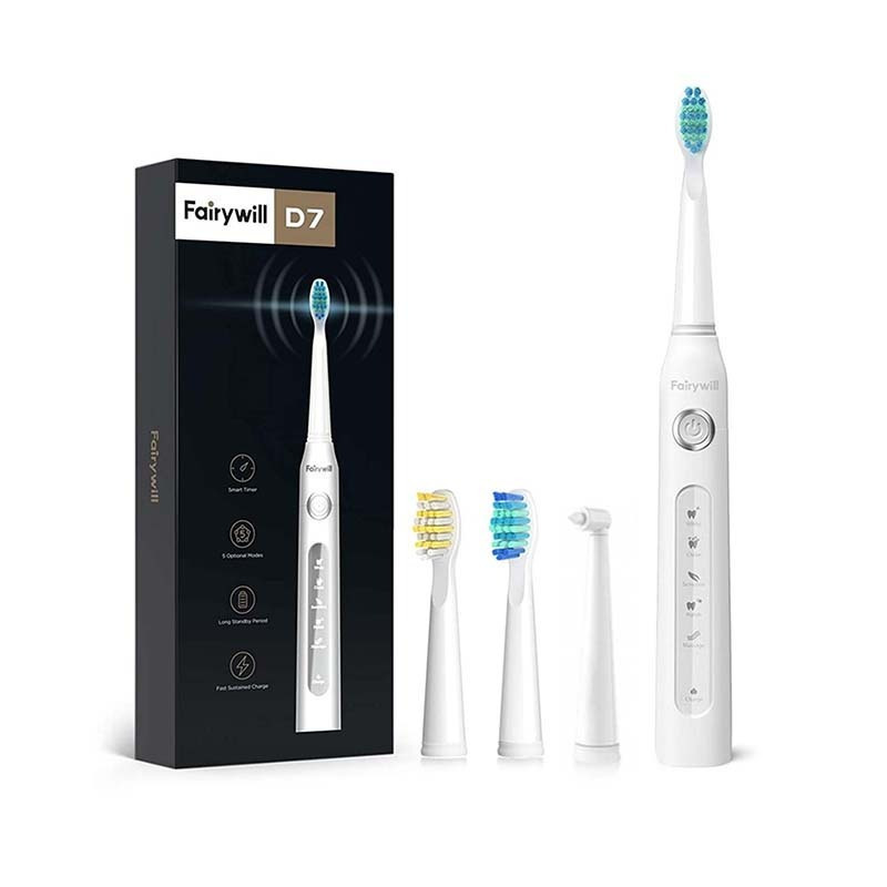 Sonic toothbrush with head set FairyWill FW507 (White)