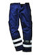 Portwest Reflective Work Trousers Blue S917