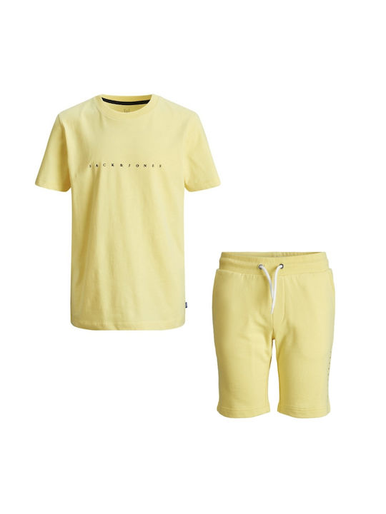 Jack & Jones Set pentru copii cu Șorturi Vara 2buc Galben /12