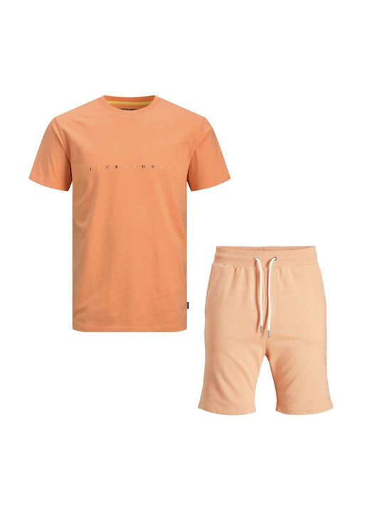 Jack & Jones Kids Set with Shorts Summer 2pcs Orange /19