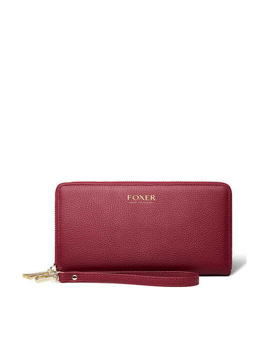 Large Leather Women's Wallet Red