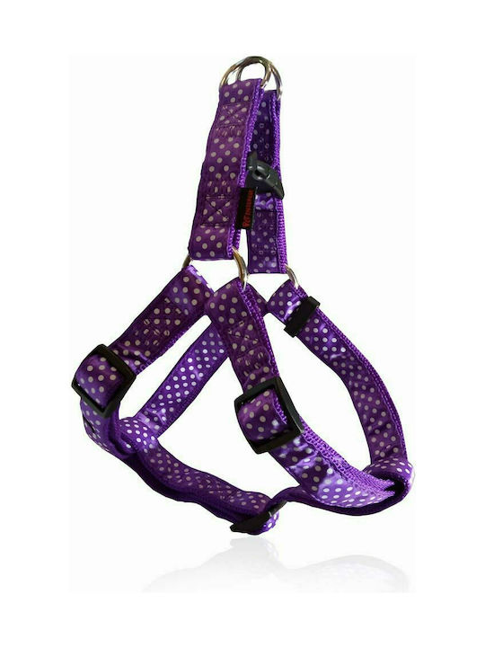 Pet Interest Dog Harness Motivo Dots Purple Med...