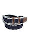 Elastic Men's Belt Knitted Navy Blue