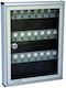 Maurer Wall Key Hook Metallic 24 Hooks with Lock 29x4x37cm