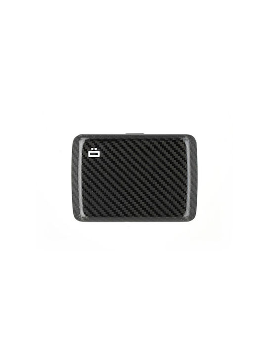 Ogon Designs Stockholm Sv2 Carbon Fiber Men's Card Wallet with RFID Black