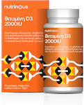 Nutrinous Vitamin D3 for Immune System Boost & Bone Health 2000iu 60 caps