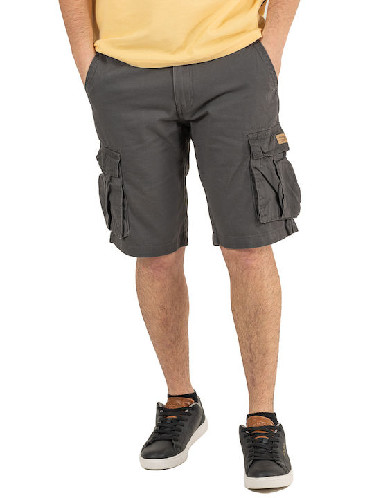 Double Ανδρική Βερμούδα Cargo Anthracite