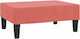 Stool Footstool Upholstered with Velvet Pink 78x56x32cm