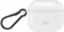 Case-Mate Tough Hülle Silikon mit Haken in Transparent Farbe für Apple AirPods 3 Case-Mate Tough Hülle Silikon mit Haken in Transparent Farbe für Apple AirPods 3