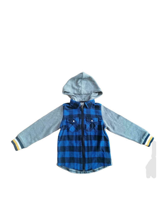 Kids Sweatshirt Cardigan with Hood Multicolored