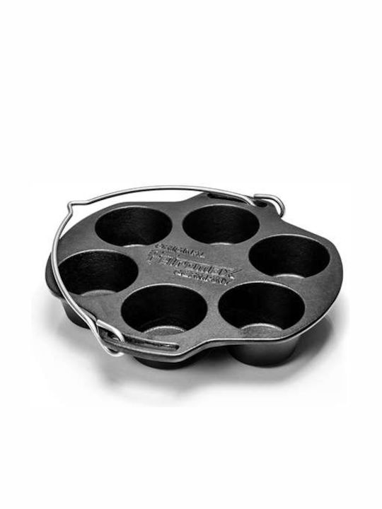Petromax No Coating Cast Iron Cupcakes & Muffins 6 Cups Baking Pan Petromax 27x27x4.5cm