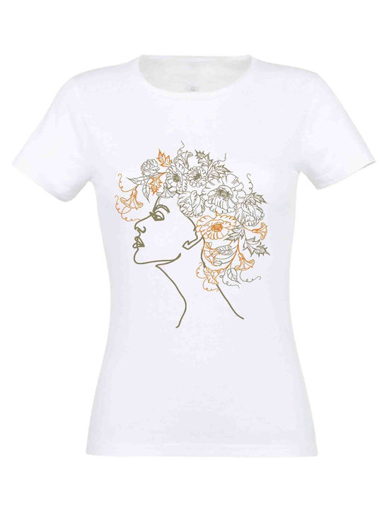 Γυναικείο t-shirt λευκό Nymph #3 - Λευκό