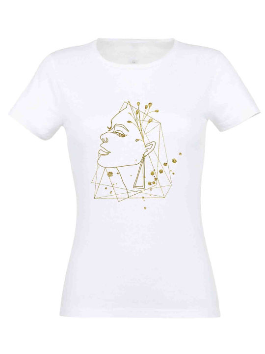 Women's white t-shirt Nymph #38 - White