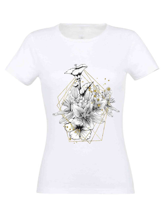 Tricou alb Boho#41 pentru femei - Alb