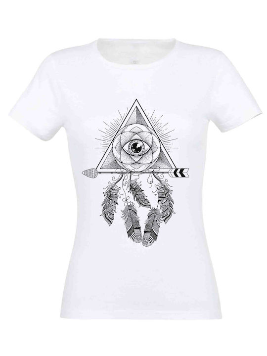 Women's white Boho#44 T-shirt - White