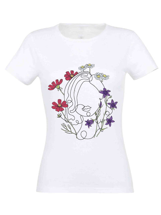 Women's white t-shirt Nymph #31 - White