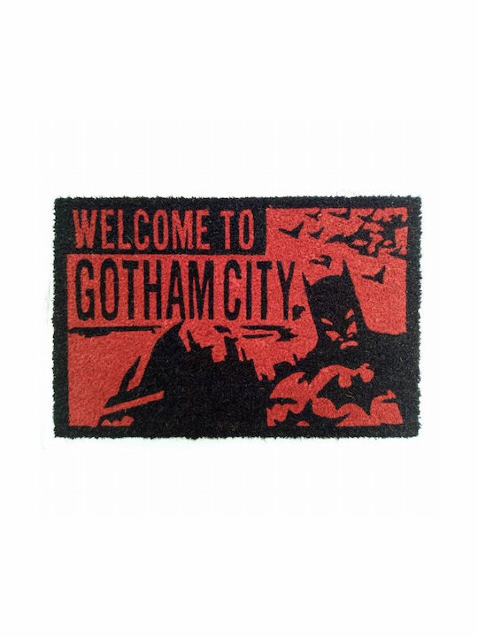 Pyramid International Πατάκι Εισόδου Welcome To Gotham Κόκκινο 60x40εκ.