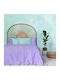 Nima Habit Decke Piqué Moni 160x240cm Flieder