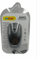 Andowl QM62 Wireless Mouse Black
