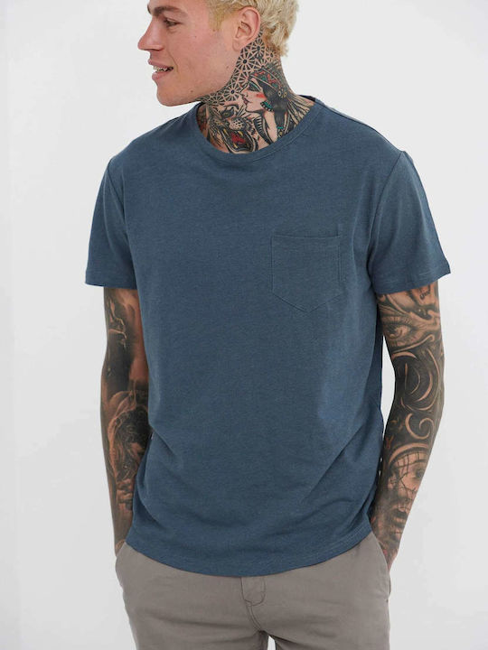 Funky Buddha Men's Short Sleeve T-shirt Indigo