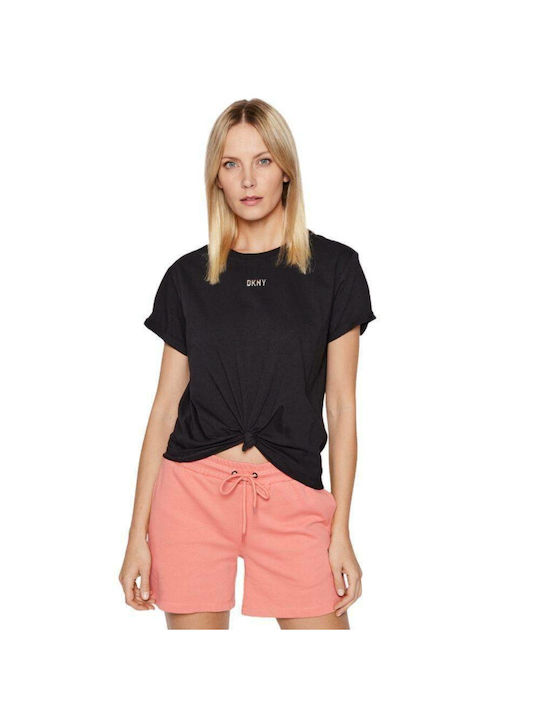 DKNY Damen Sport T-Shirt Schwarz