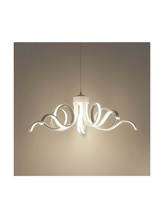 Universo Illuminazione Pendant Light LED with Warm to Cool White Light White