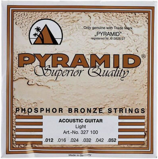 Pyramid Western Set Acoustic Guitar Strings Phosphor Bronze 12 - 52 Light