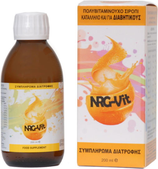 New Medical NRG-vit Πολυβιταμίνη για Ενέργεια 1200iu Πορτοκάλι 200ml