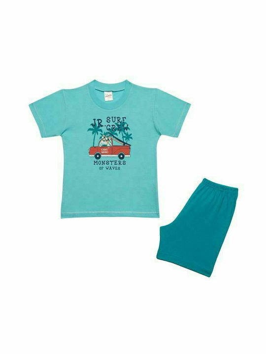 Minerva Set Top & Bottom Kids Summer Cotton Pyj...